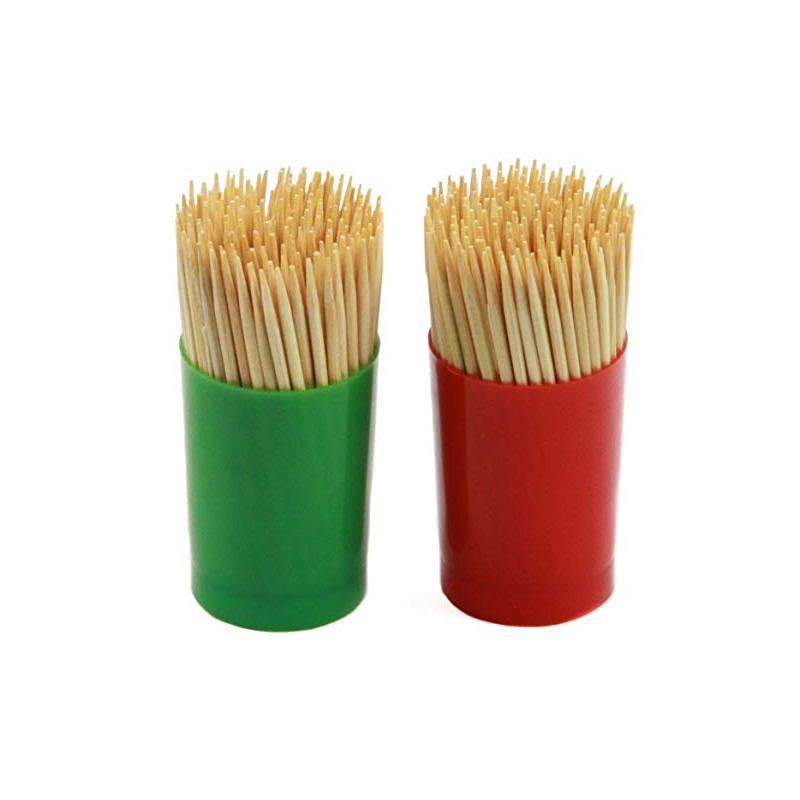 Chef Craft Select Bamboo Toothpick Holders with Toothpicks, 150 Count