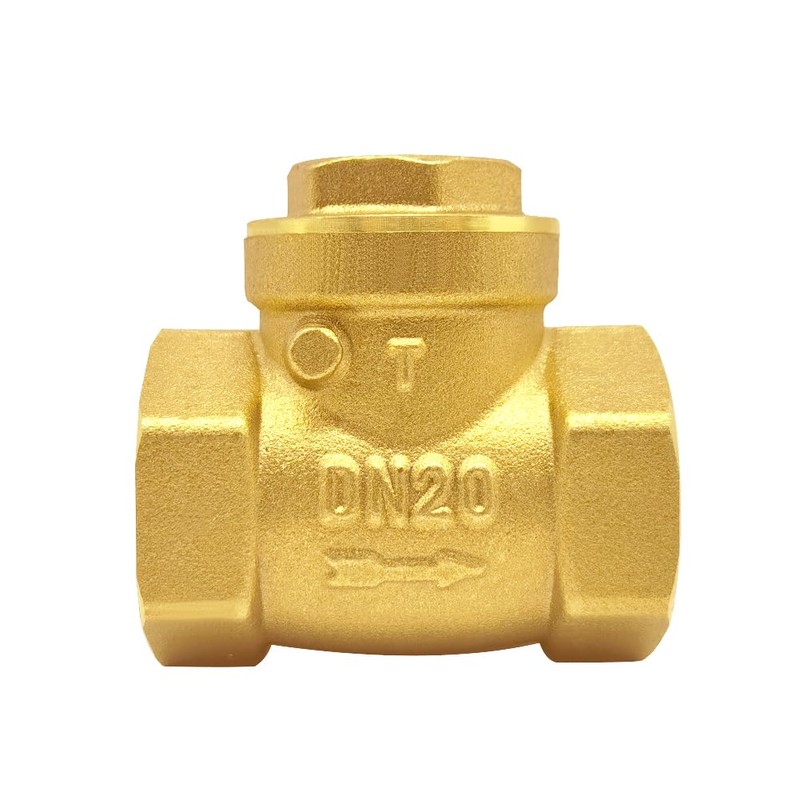 Joywayus 3/4” Female Thread Brass Horizontal Check Valve DN20 One-Way