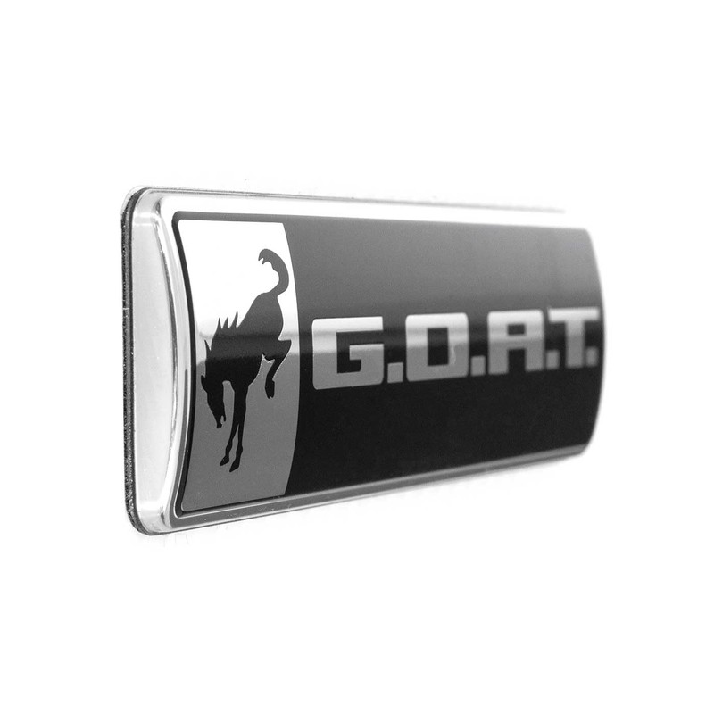 Ford Performance M-1447-GOAT 4.5" Chrome & Black Goat Emblem for