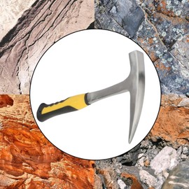 Geologist Rock Pick, Double Head Flat Mouth Geological Survey Brick Duckbill Hammer(S)