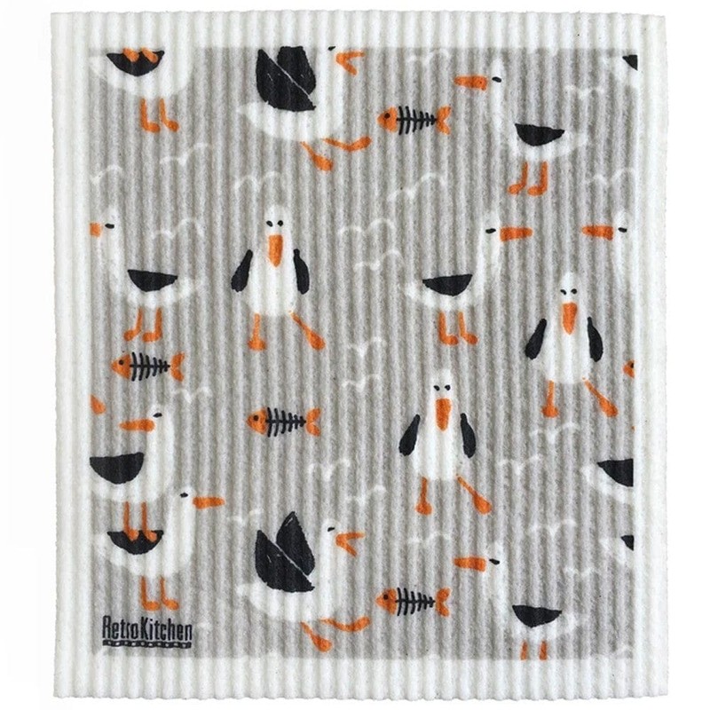 RetroKitchen Swedish Dish Sponge Cloth 5 Pack Bundle - Animals