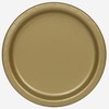 Unique 33252EU Eco-Friendly Paper Plates-23 cm-Gold Colour-16 Count (Pack of