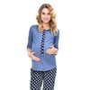 Mija 4054 3-in-1 Nursing Pyjamas / Maternity Pyjamas, Blue Polka