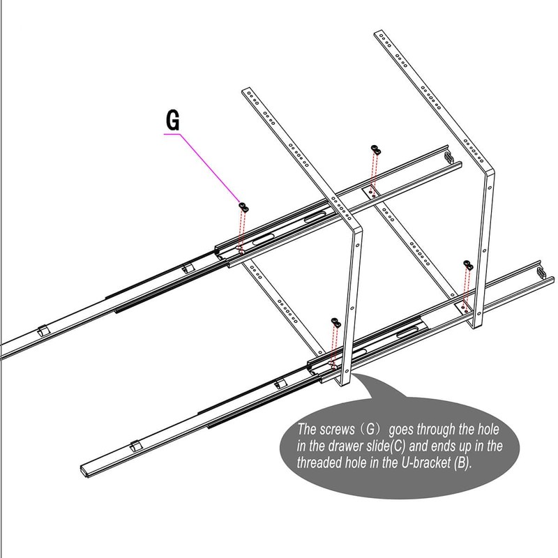 OCG 2 Tier Pull Out Cabinet Organizer (12.5" W x