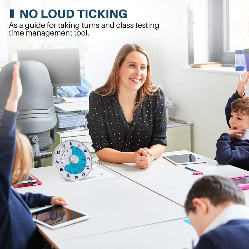 Secura 7.5-Inch Oversize Visual Countdown Timer, 60-Minute Kitchen Timer |