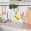 Relaxdays Banana Holder with Round Base Banana Hook Fruit Storage