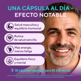 Multivitamínico para Hombre: 90 Cápsulas con Vitaminas, Zinc y Maca