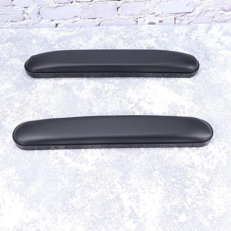 Exceart 2Pcs Padded Armrests Universal Arm Pads Replacement Leather Armrest