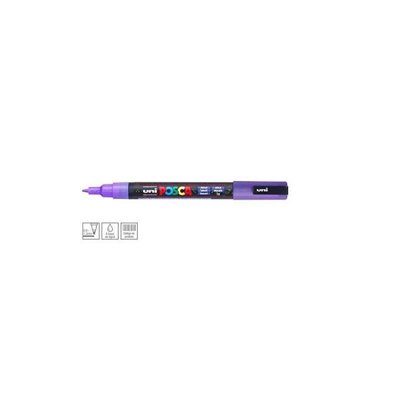 Posca PC-3ML GLITTER PAINT MARKER - Sparkling Violet