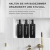 GMISUN Shampoo and Conditioner Dispenser, Refillable Matte Black Shampoo Dispenser