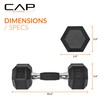 CAP Barbell 50 lbs Coated Dumbbell Set with Comfort handle,