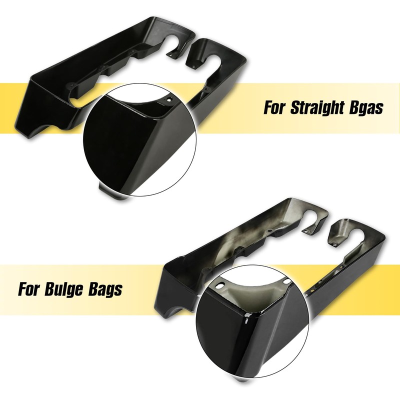 XFMT Motorcycle 4" Stretched Saddlebag Extensions For Harley Touring Road