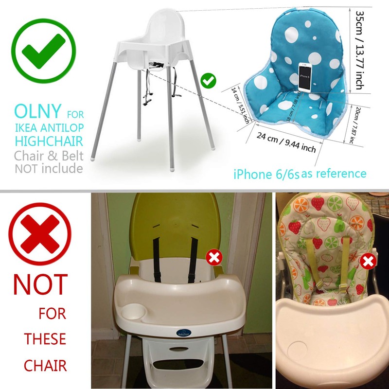 ZARPMA Antilop High Chair Cushion, Washable, Foldable, Easy to Install