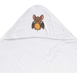 Azeeda 'Happy Fruit Bat' Baby Hooded Towel (HT00037773)