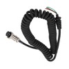 8Pin Speaker Mic Cable Radio Hand Microphone Coiled Cord Replacement