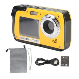 4K 56MP Dual Screen Digital Camera 18X Digital Zoom 10ft Waterproof Underwater Video Camera for Outdoor