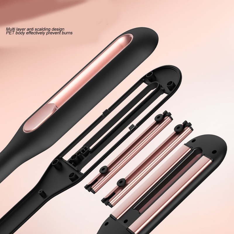 2 in 1 Hair Straightener Curling Iron Prevent Scalding Hair