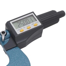 Digital Micrometer, (0-25 mm)) / (25-50 mm) / (50-75 mm) / (75-100 mm) Range, Micrometer with Low Error 0.001 mm Resolution, Micrometer with Chromed Alloy Thickness (50-75 mm)