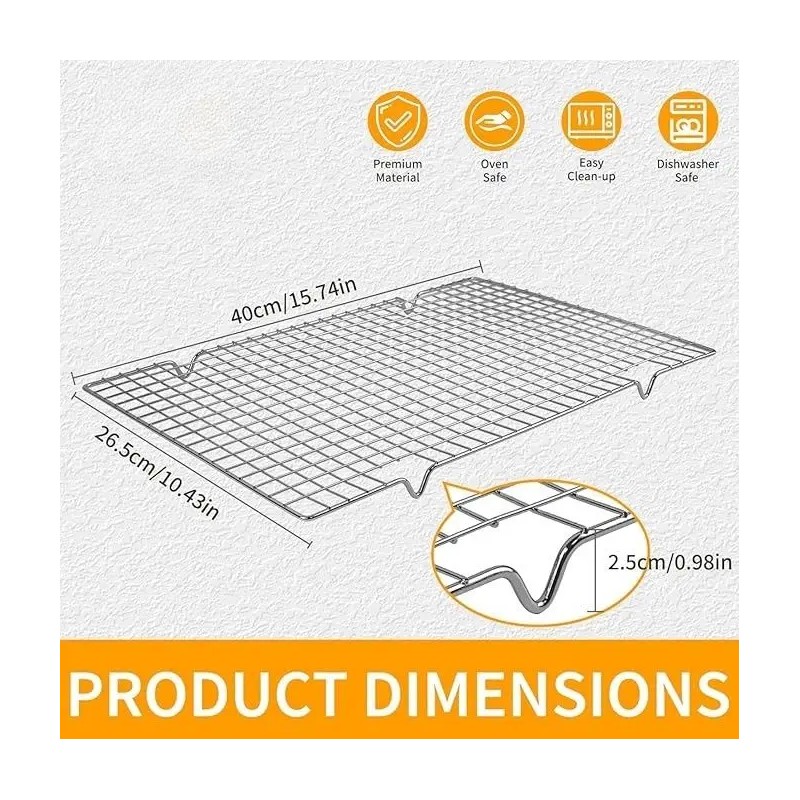 Cooling Racks for Cooking Baking Heavy Duty 10" X 16"