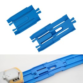 MicroBase 619174 Plarail Compatible Telescopic Rail (One Side Type), 2 Pieces, Genuine Color Blue, Special Rail, Connecting Parts, Increases Your Child's Creativity