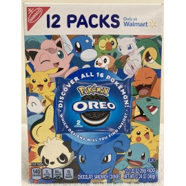 Oreo Pokémon 25th Anniversary Oreo 12pk Box Sealed Rare HTF Discover All 16! Lk 4 Mew