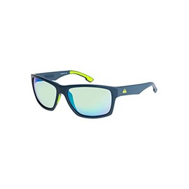 Quiksilver Men's Trailway Sunglasses, Matt Navy/ML Yellow