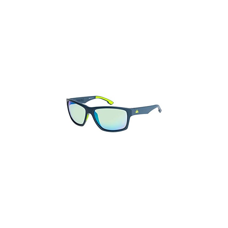 Quiksilver Men's Trailway Sunglasses, Matt Navy/ML Yellow
