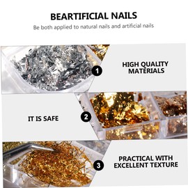 Healvian Nail Art Stickers Sequins for Manicure Painting Safe Material Easy Application for Unique Nail Designs for Professionals DIY Enthusiasts