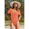 MEROKEETY Women's 2024 Summer Casual Knit One Piece Bodysuit Stretchy