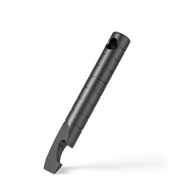 TISUR Keychain Pry Bar, Titanium Mini EDC Prybar Multitool with Bottle Opener, Pocket Small Keychain Tools for Every Day Carry(Black-Mini)