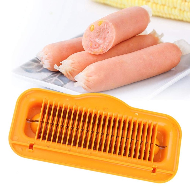 Multifunctional Hot Dog Sausage Cutter, Ham Slicer Kitchen Slicing Tool