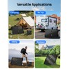 ECO-WORTHY 100W Portable Solar Panel for Power Stations,IP65 Waterproof &