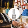 sourcing map Stainless Steel Barbed Fitting 1/4" NPT Male to