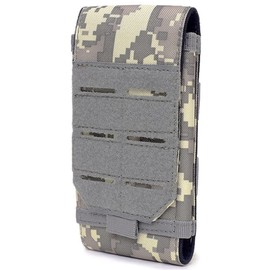 Bolsa de teléfono táctica de nailon resistente al agua, pequeña Molle, multiusos (ACU)