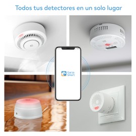 Garza Smart - Intelligent WiFi Water Detector for Filtration, Flooding, with Real-time App Notifications, Sound Alarm of 55dB, No Installation Required.