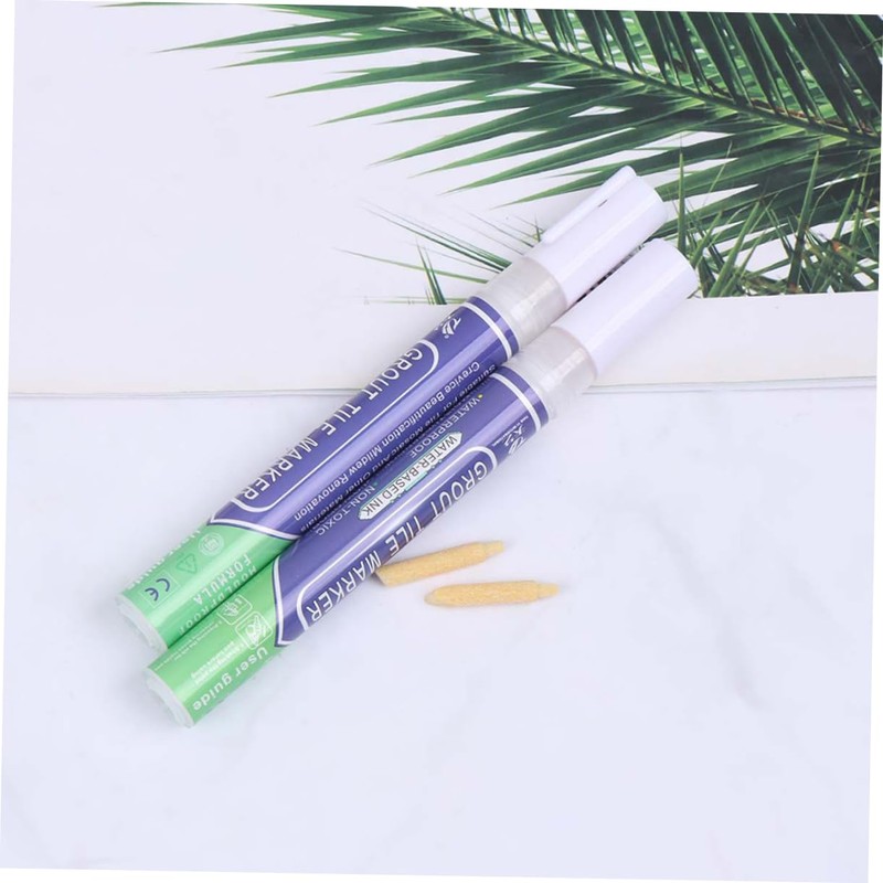 DOITOOL Grout Tile Pen Kit 4pcs White Rejuvenate Grout Restorer