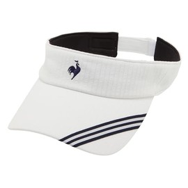 le coq sportif (ルコックスポルティフ) Visor Sun Visor Tennis Partial Antibacterial Odor Resistant Partial Sweat Absorbent Quick Drying Tape Simple Women's, Free size