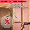 Foam Spray Gun 2' Long Foam Gun Insulation Extended 63cm