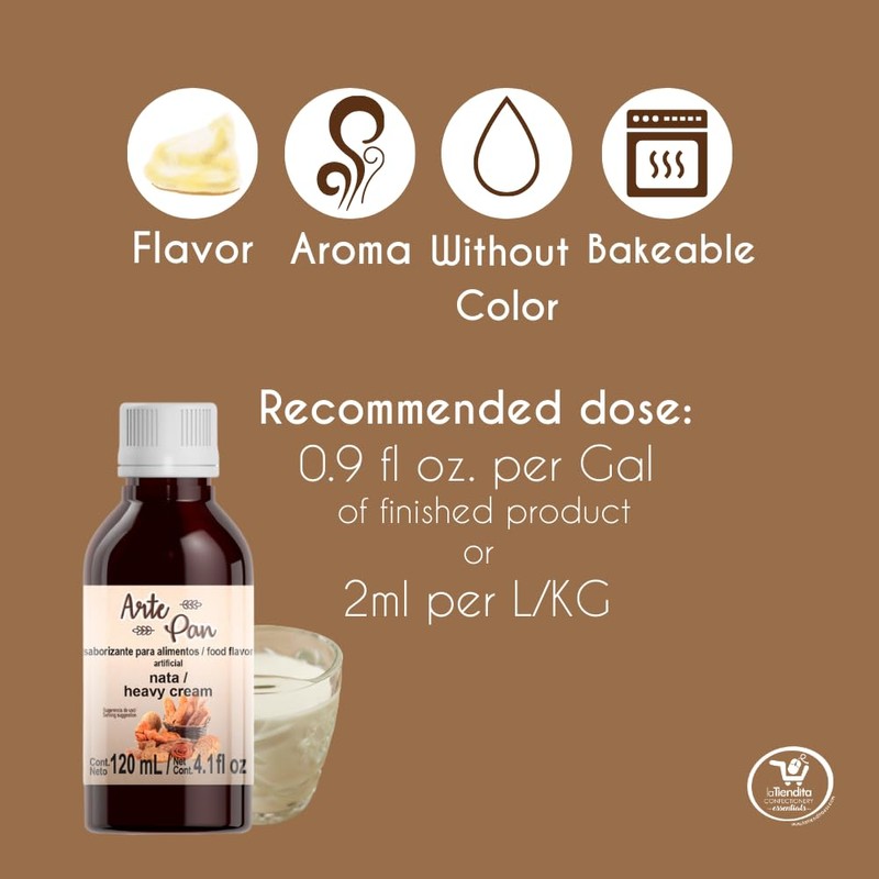 Deiman Artificial Food Flavoring Heavy Cream Arte pan (4 fl.oz.)