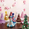 200pcs Glitter Tinsel Pom Poms Sparkle Balls Christmas Decoration (Blue)