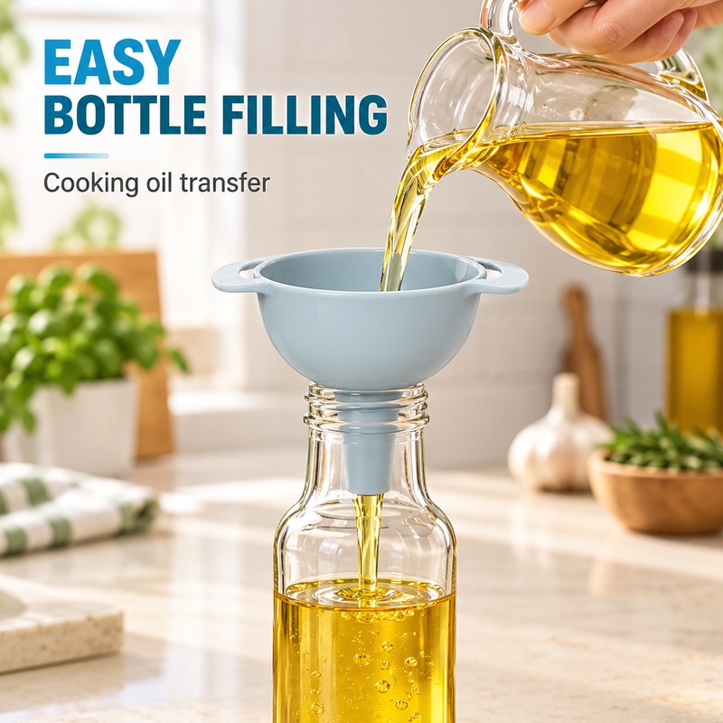 4 in 1 Kitchen Funnel Set with Detachable Strainer –