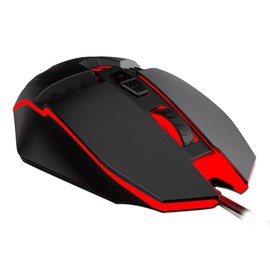 KROM Kalax NXKROMKALAX Gaming Mouse Optical Sensor, 4 Levels up to 3200 DPI, LED Lighting, 7 Buttons, Windows 7/8.1/10, Black