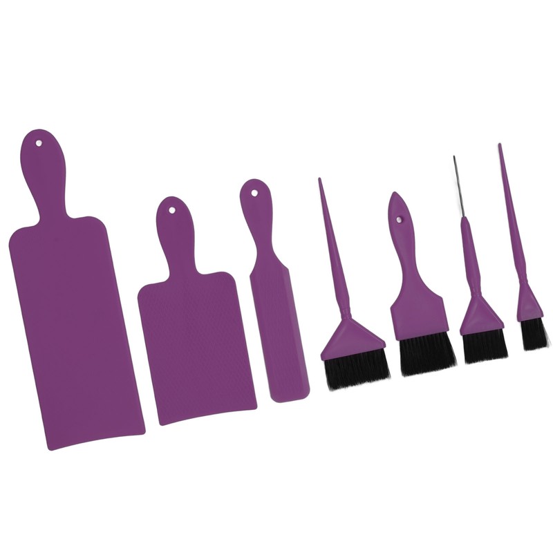 7pcs Hair Dye Tool Set Balayage Board Coloring Brush Hair