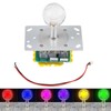 Zerodis LED Colorful Illuminated Joystick, Games DIY Kit Long Handle