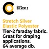 Cyber Faraday Fabric RFID Shielding Silver Fabric Roll 62" x