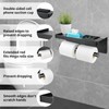 NUOGAO Double Toilet Paper Holder Wall Mount with Toilet Paper
