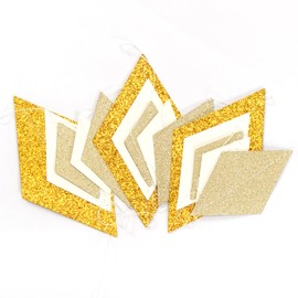 White-Gold Champagne Party-Decorations Bachelorette-Christmas Garland - 39ft Birthday Hanging Streamers Banner,Engagement Wedding Baby Bridal Shower Decor Hugtmr