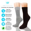 Winterlace Womens Soft Bamboo Rayon Viscose Dress Socks, 6 Pairs