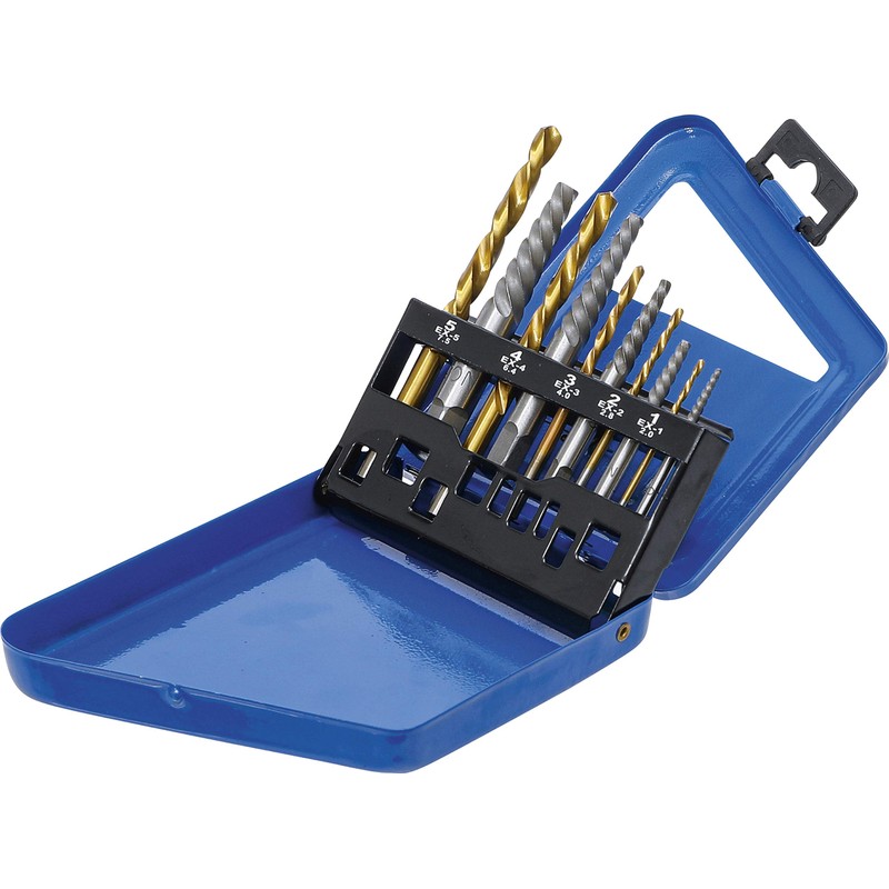 BGS 6780 Screw Extractor & Left Drill Bit Set HSS