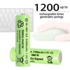 12 Packs AA 2400mAh High Capacity Rechargeable Batteries, 1.2V NiMH